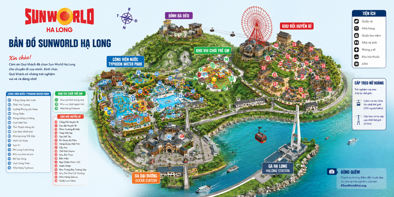 Tìm hiểu về bản đồ Sun World Hạ Long